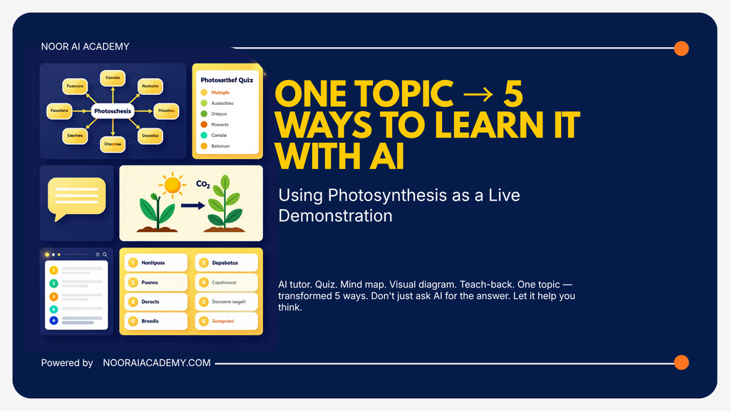 How to study with AI using five practical learning methods including tutoring, quizzes, mind maps, visual diagrams, and teach-back.