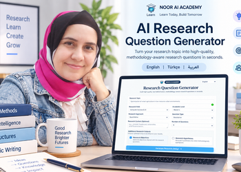 AI Research Question Generator by Noor AI Academy for students and researchers
